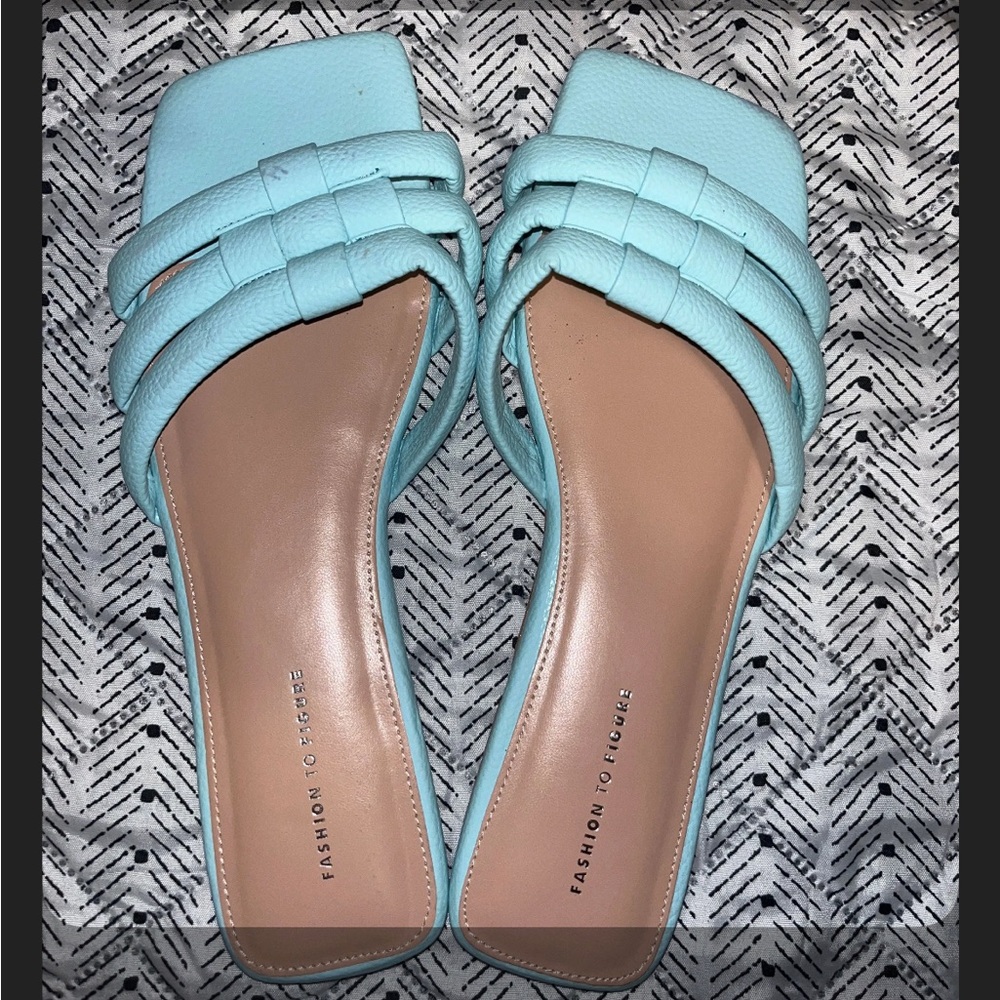 Fashion to Figure Blue Knotted Strap Sandals